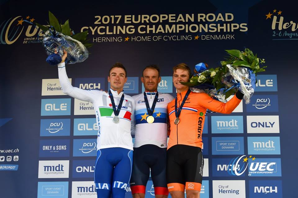 Il podio del Campionato Europeo Elite