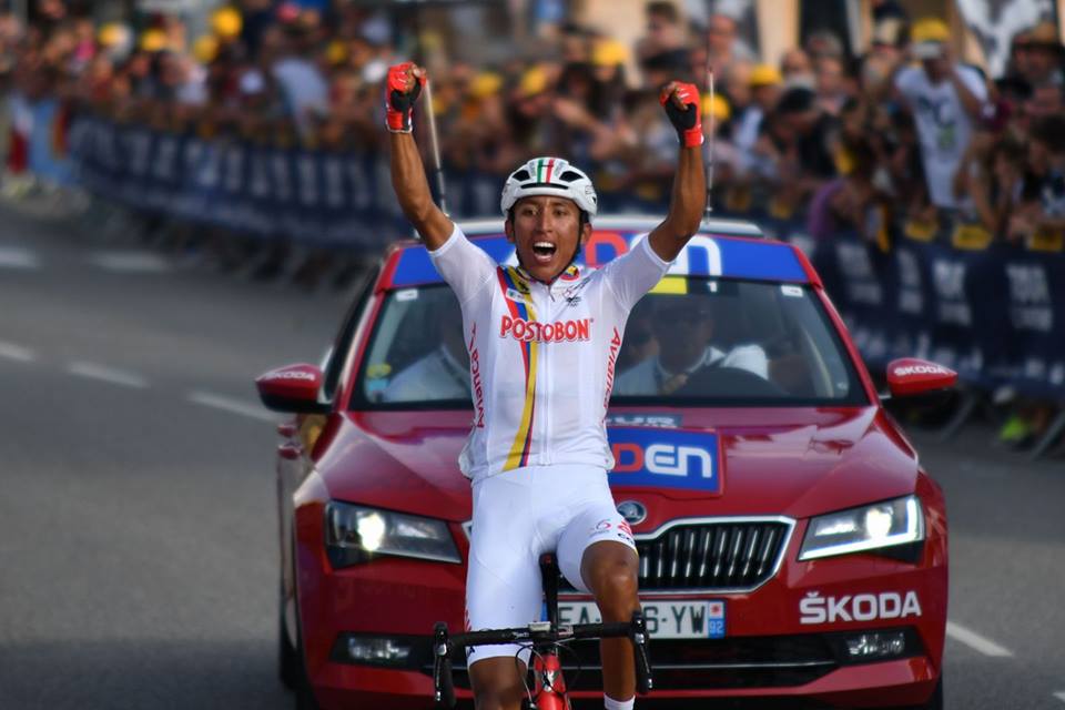 Egan Bernal vince la settima tappa del Tour de l'Avenir 2017