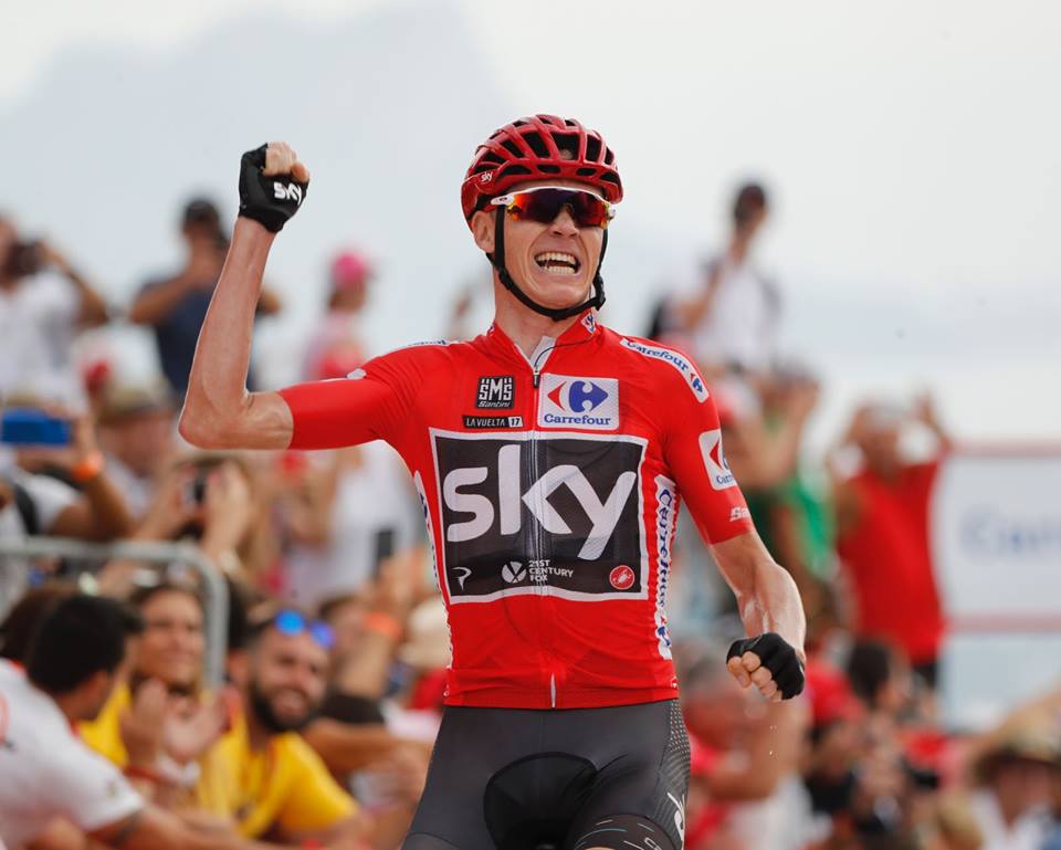Chris Froome vince la nona tappa della Vuelta a Espana 2017
