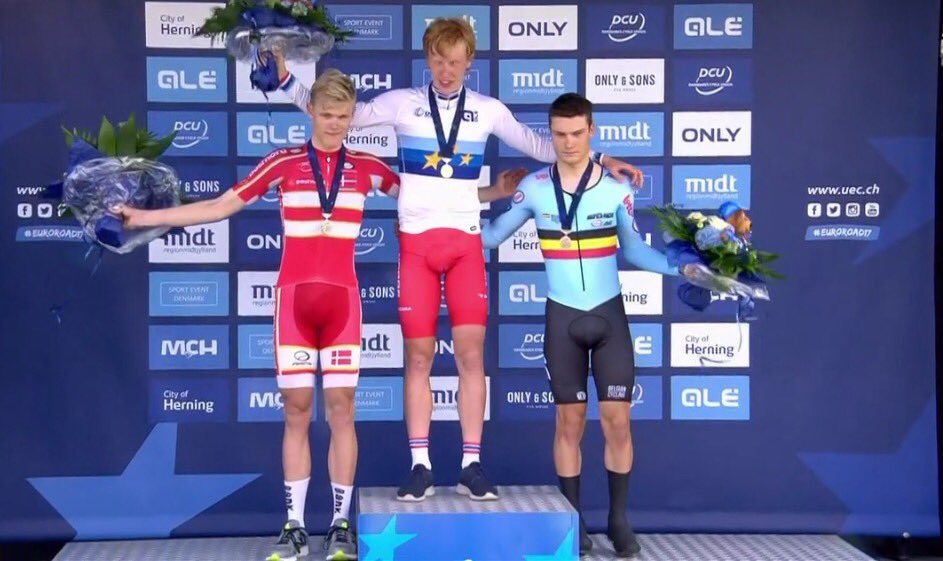 Campionato Europeo a cronometro Juniores 2017 vinto dal norvegese Andreas Leknessund