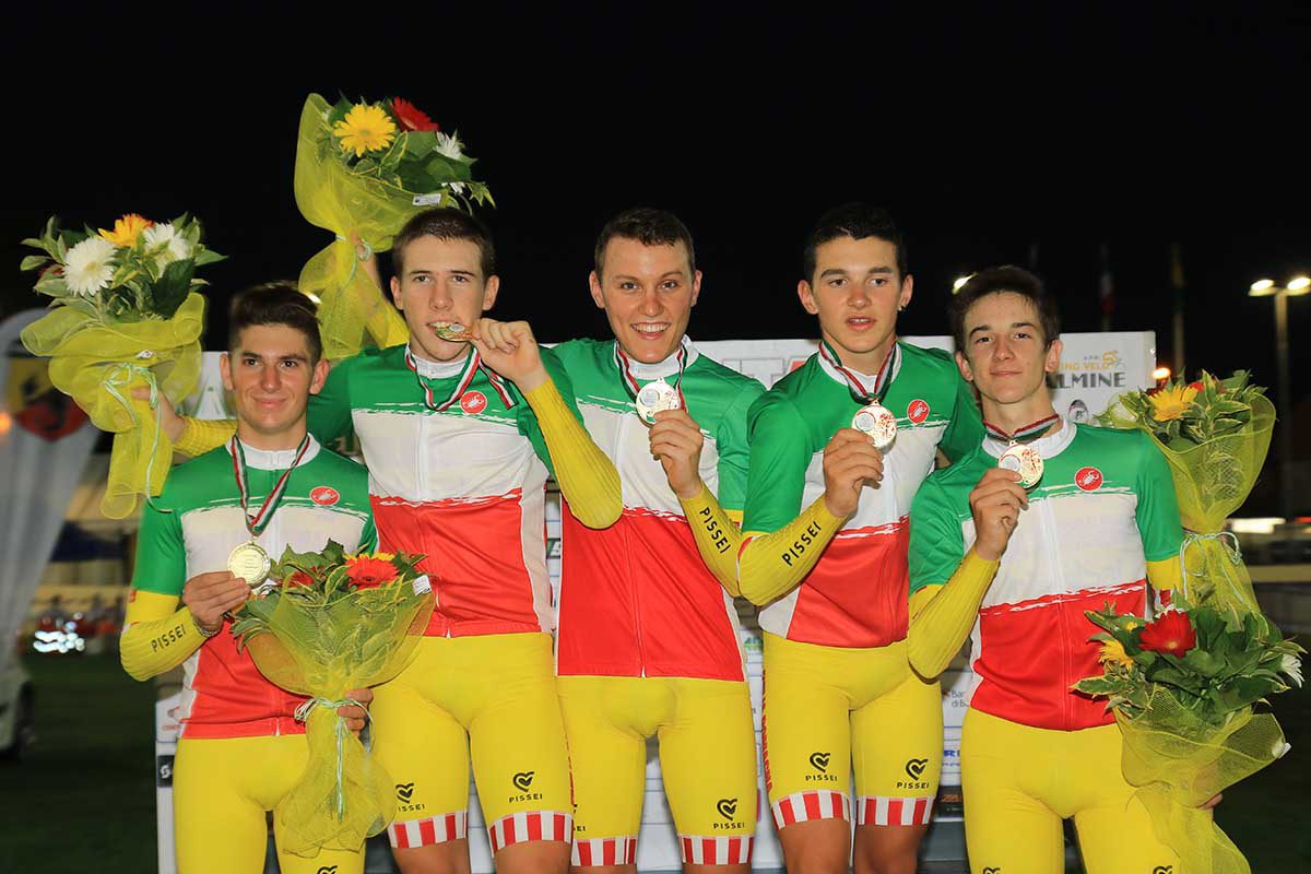 Emilia Romagna campione d'Italia dell'Inseguimento a squadre Allievi
