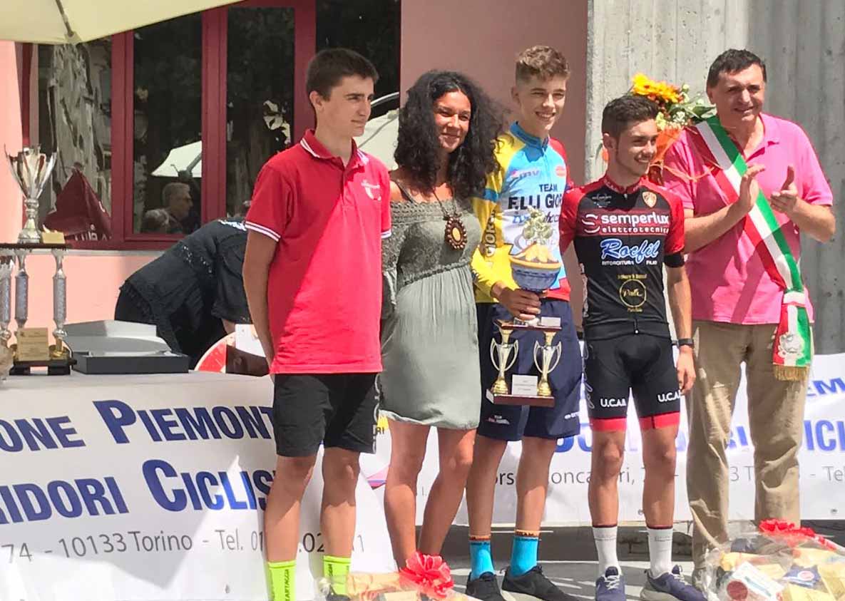 Il podio del Ricordando Il Cit 7° Gp Nino Defilippis vinto da Nicola Plebani