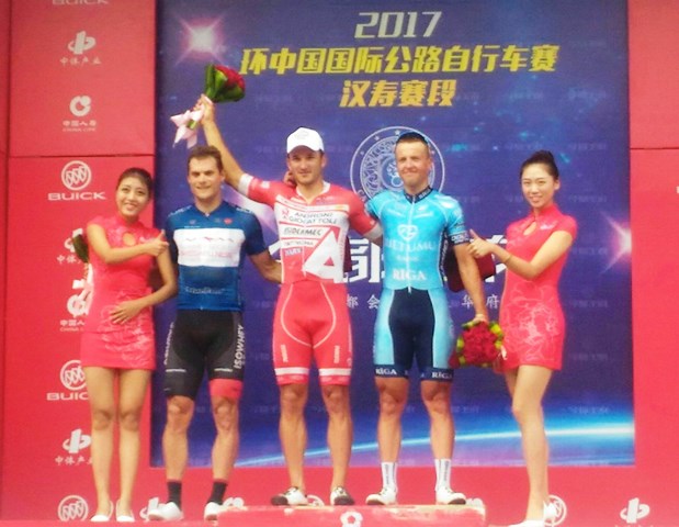 Marco Benfatto vince la terza tappa del Tour of China II