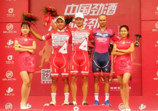 Benfatto e Malucelli sul podio della quarta tappa del Tour of China II