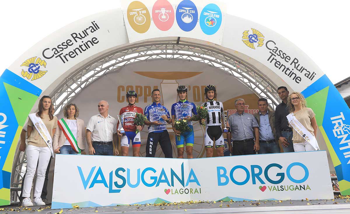 Il podio della Coppa di Sera Esordienti 1° anno 2017