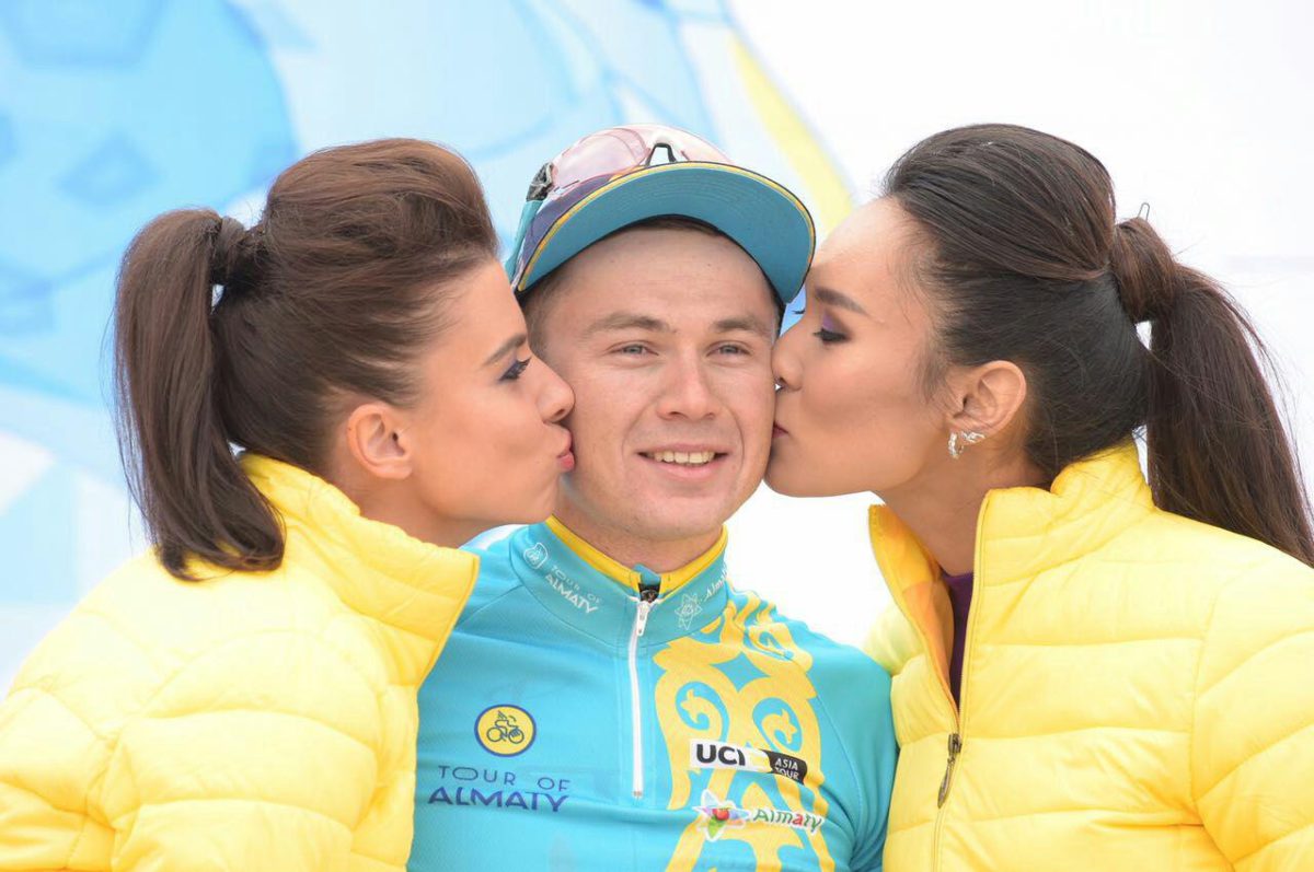 Alexey Lutsenko vincitore della prima tappa del Tour of Almaty