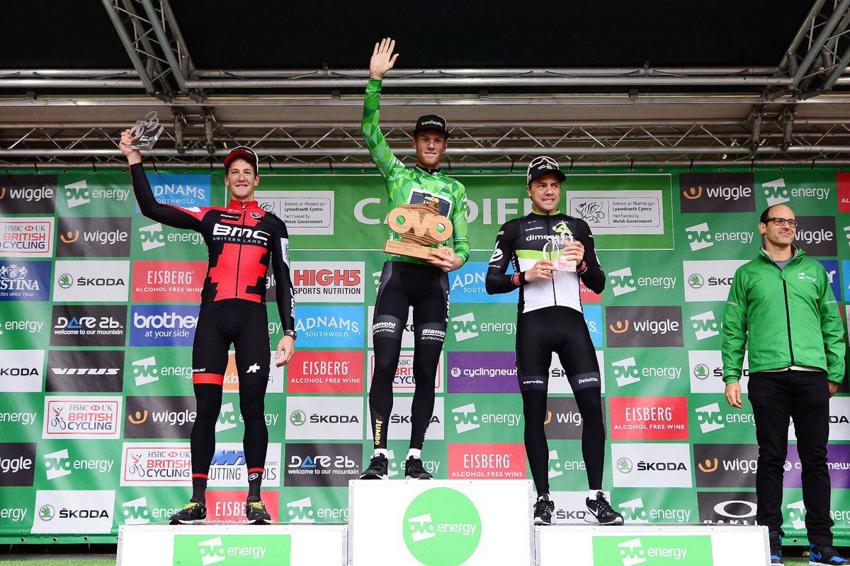 Il podio finale del Tour of Britain 2017