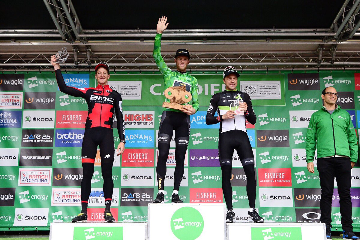 Il podio finale del Tour of Britain 2017