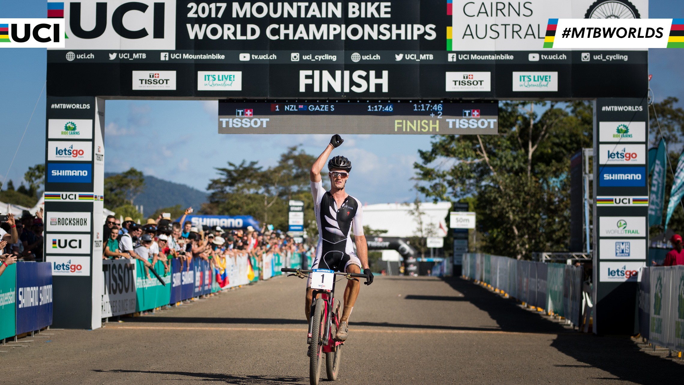 Samuel Gaze vince il Mondiale XCO Under 23 2017