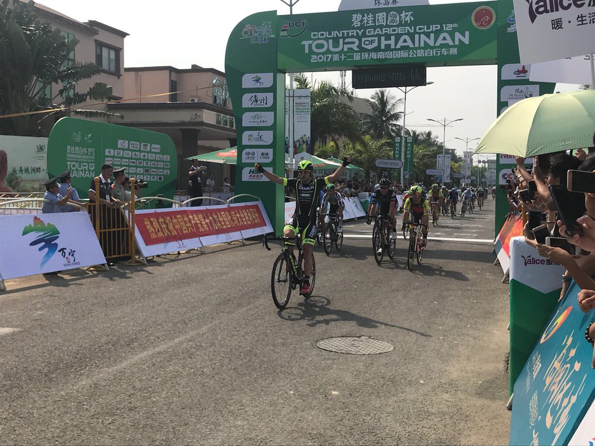 Jon Aberasturi vince la prima tappa del Tour of Hainan 2017