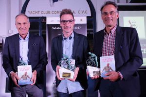 Da sinistra: Guidolin, Viviani e Pastonesi premiati col Premio Torriani 2017