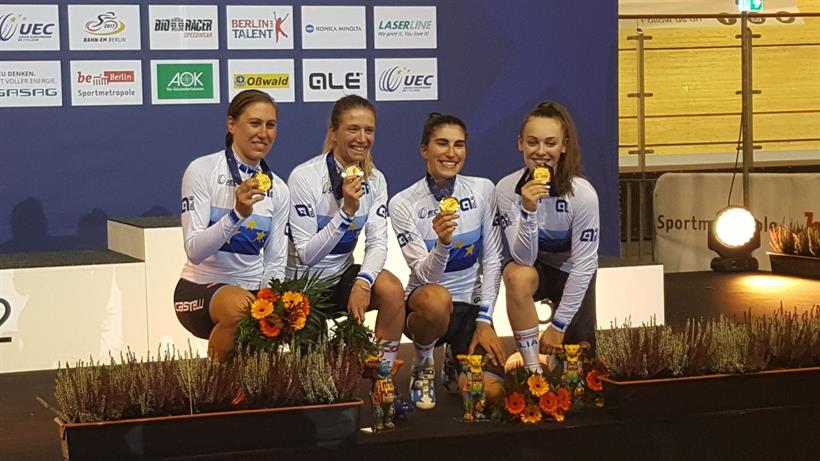 Il quartetto femminile campione d'Europa a Berlino