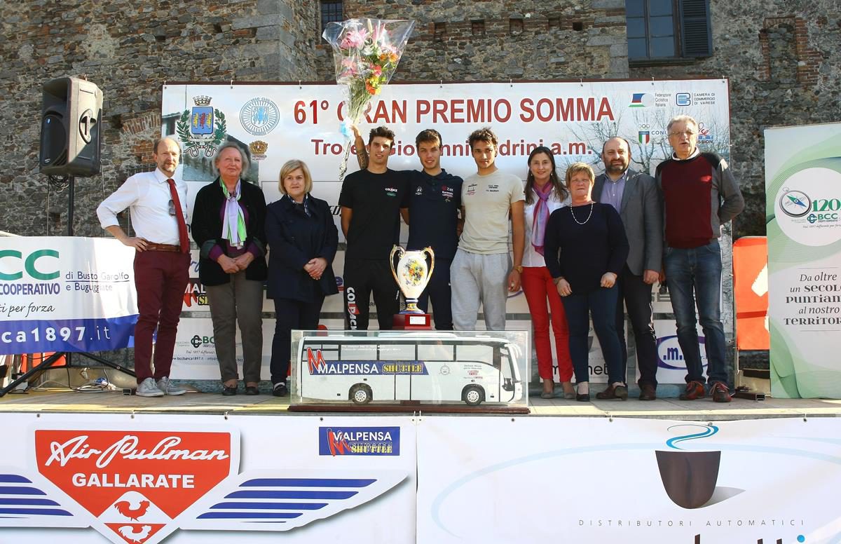 Il podio del 61° Gp Somma