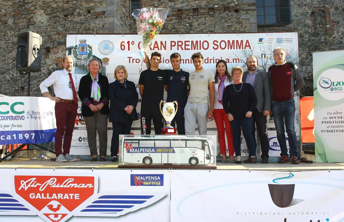 Il podio del 61° Gp Somma