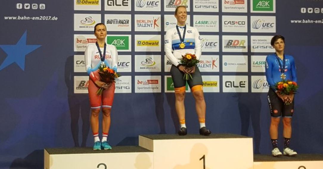 Campionato Europeo Eliminazione 2017 a Berlino con Maria Giulia Confalonieri terza
