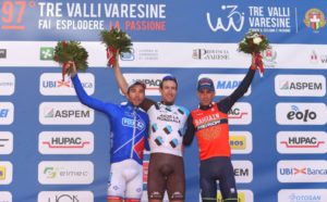 Il podio della Tre Valli Varesine 2017