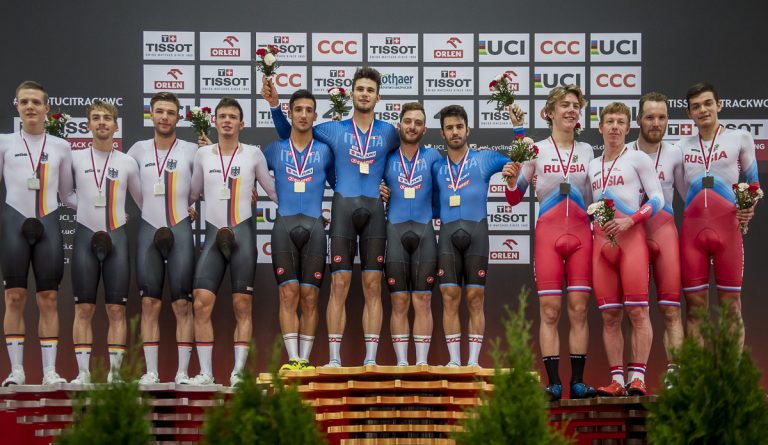 Il quartetto maschile vince la prova di Coppa del Mondo di Pruszkow