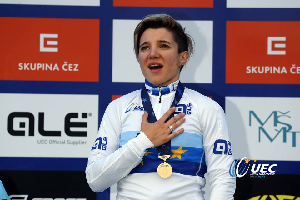 Chiara Teocchi vince per il secondo anno consecutivo il titolo europeo di ciclocross Donne Under 23 (foto Roberto Bettini/BettiniPhoto)