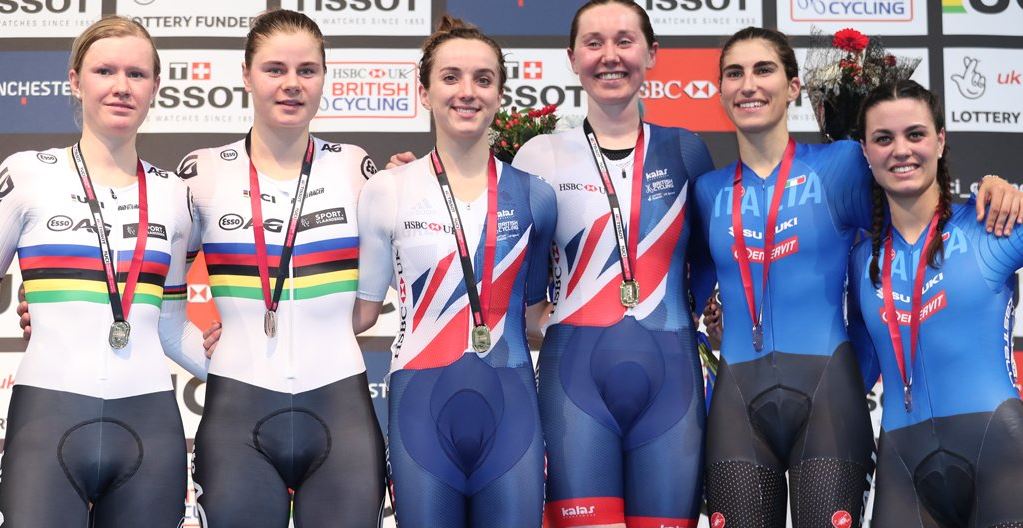 Balsamo e Barbieri bronzo nella Madison a Manchester