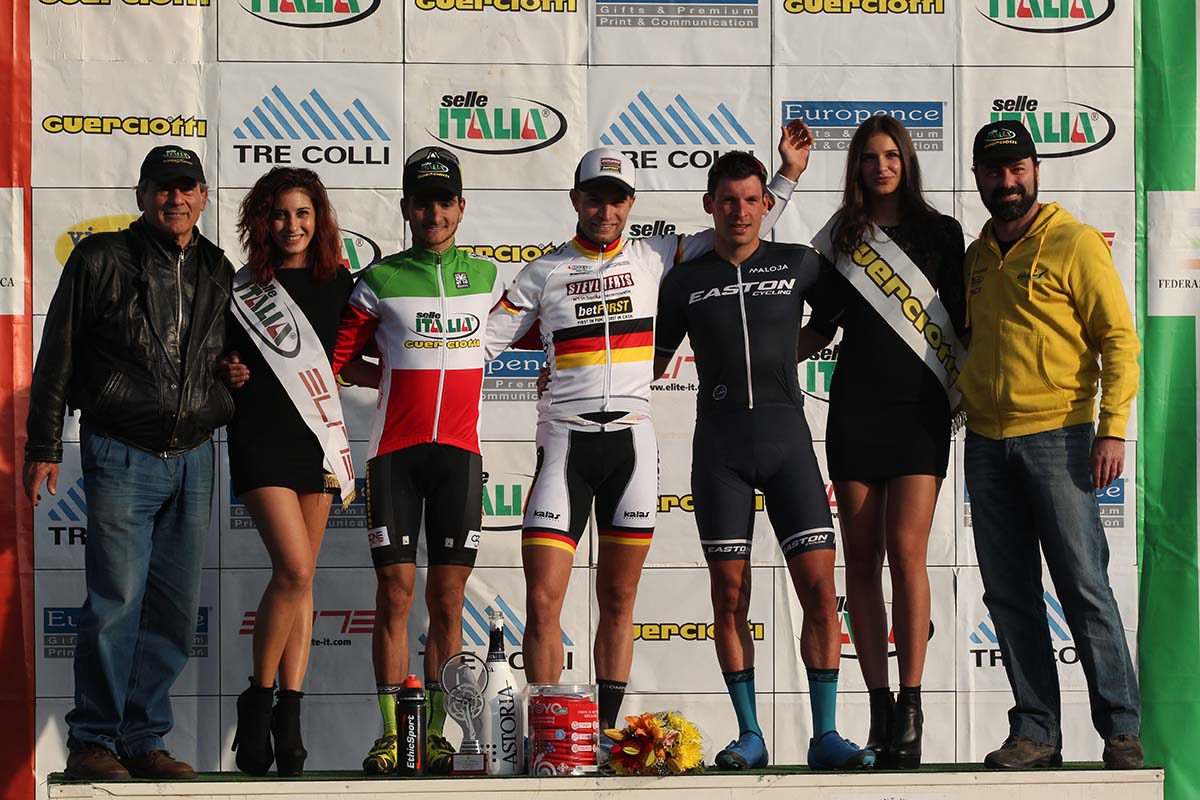 Il podio Open del Gp Guerciotti 2017