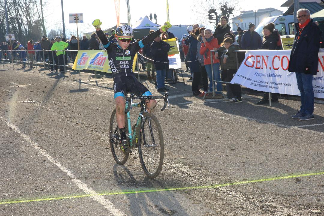 La vittoria di Davide Ponzetti tra gli Esordienti a Carpaneto