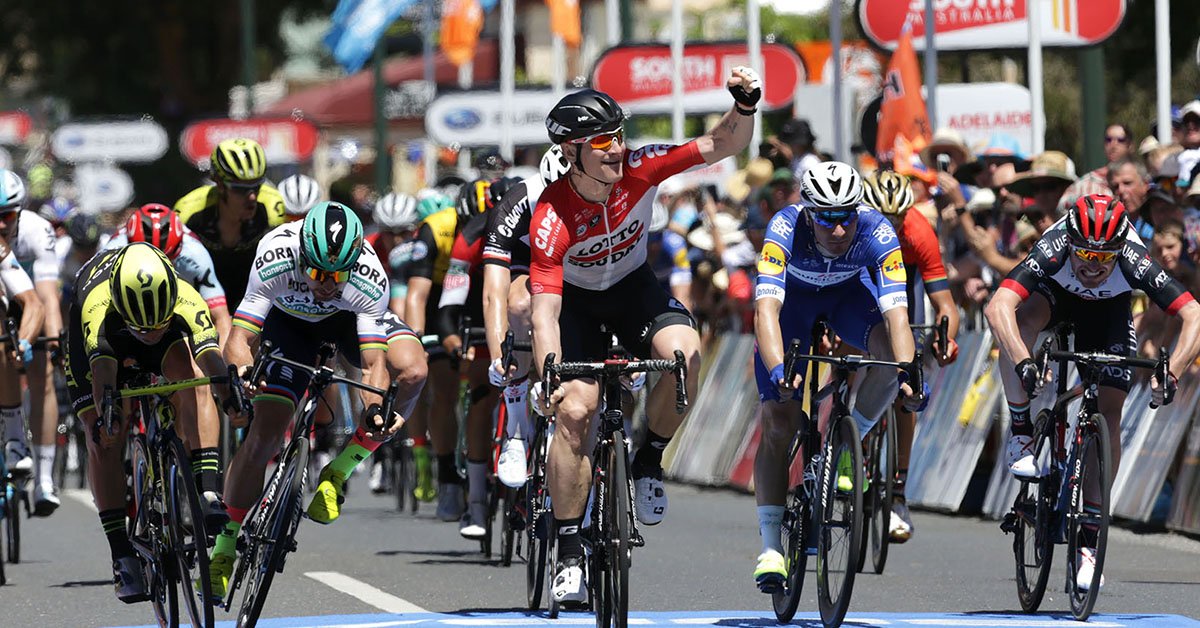 Andrè Greipel vince la prima tappa del Tour Down Under 2018