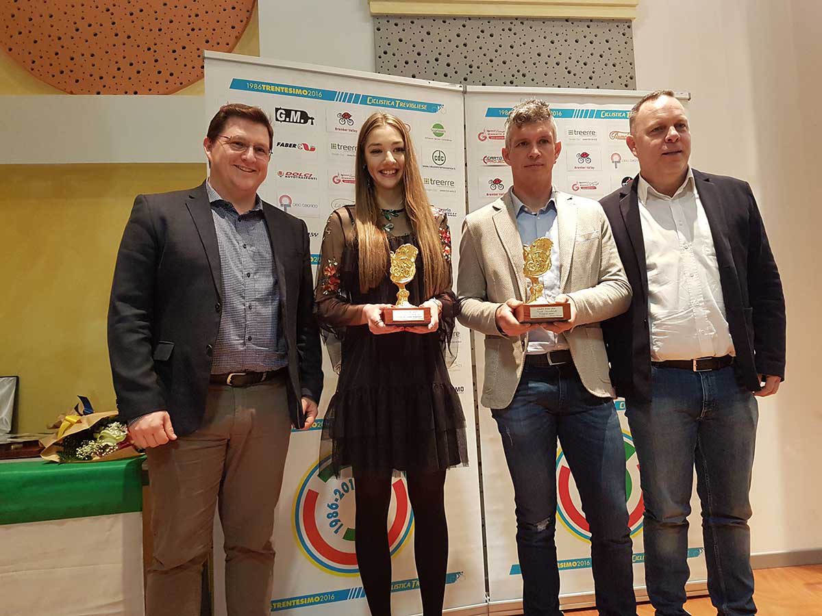 Martina Fidanza e Paolo Savoldelli ricevono il Calice d'Oro 2017