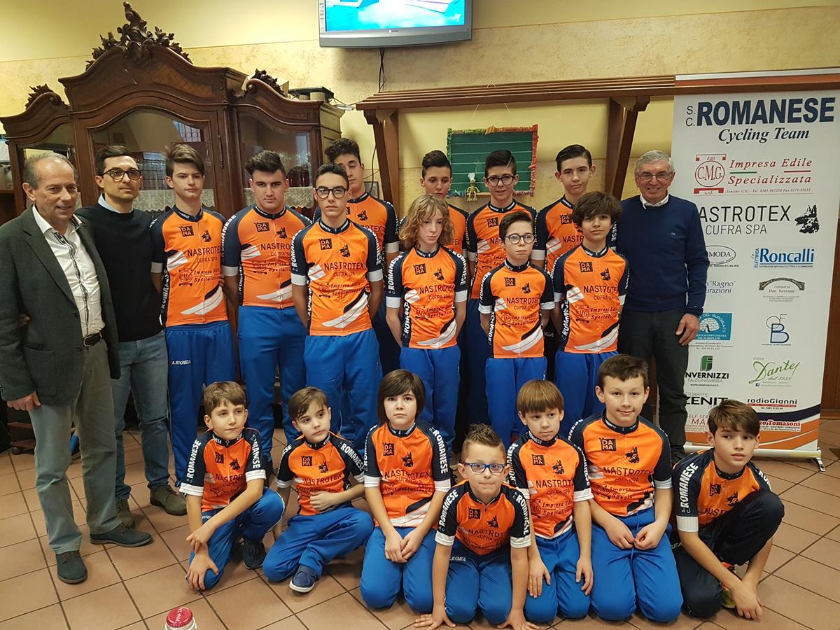 Il gruppo della Sc Romanese 2018