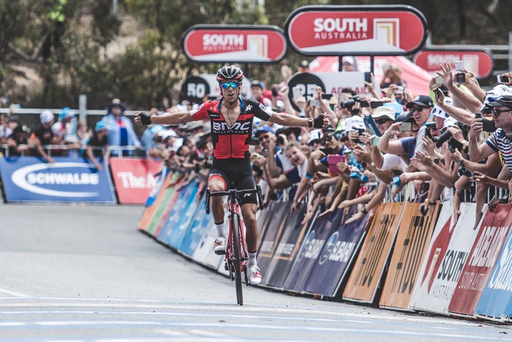 Richie Porte vince la quinta tappa del Tour Down Under 2018 a Willunga Hill