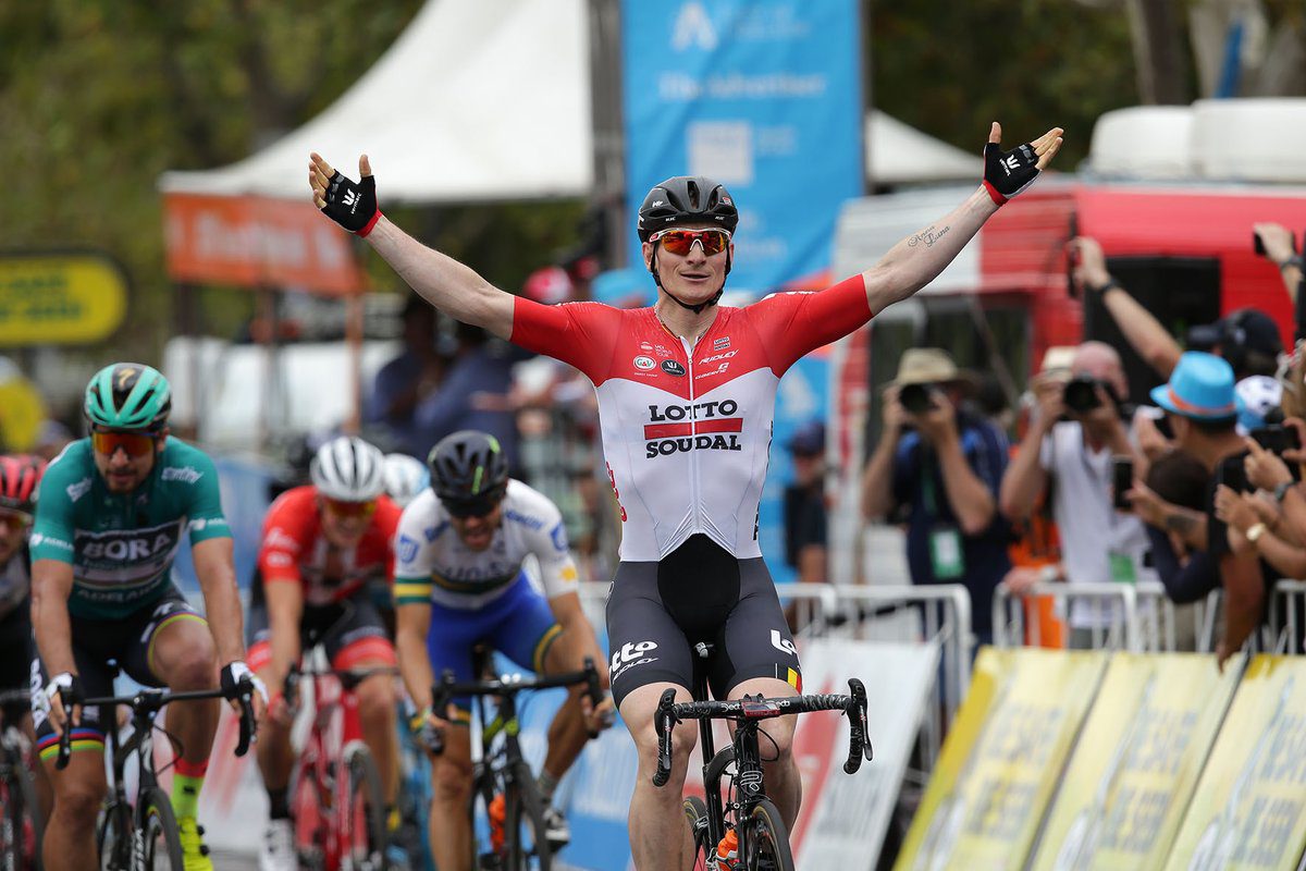 André Greipel vince l'ultima tappa del Tour Down Under 2018