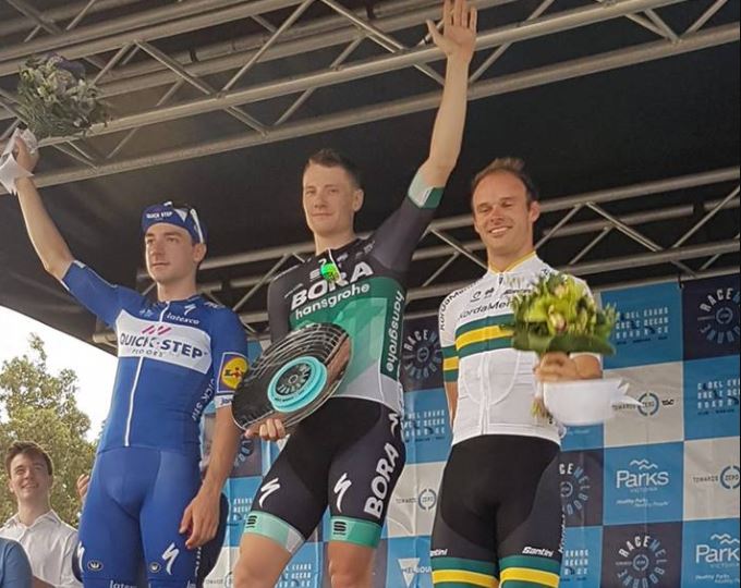 Il podio del Towards Zero Race criterium 2018