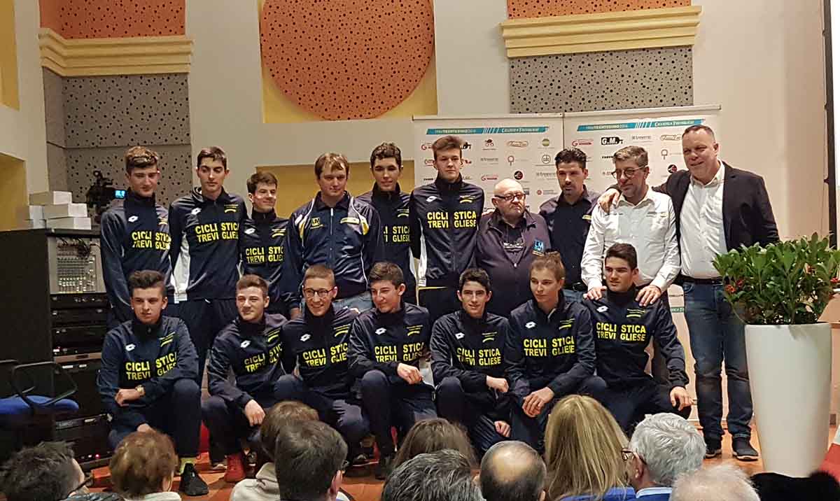 La squadra Juniores 2018 della Ciclistica Trevigliese