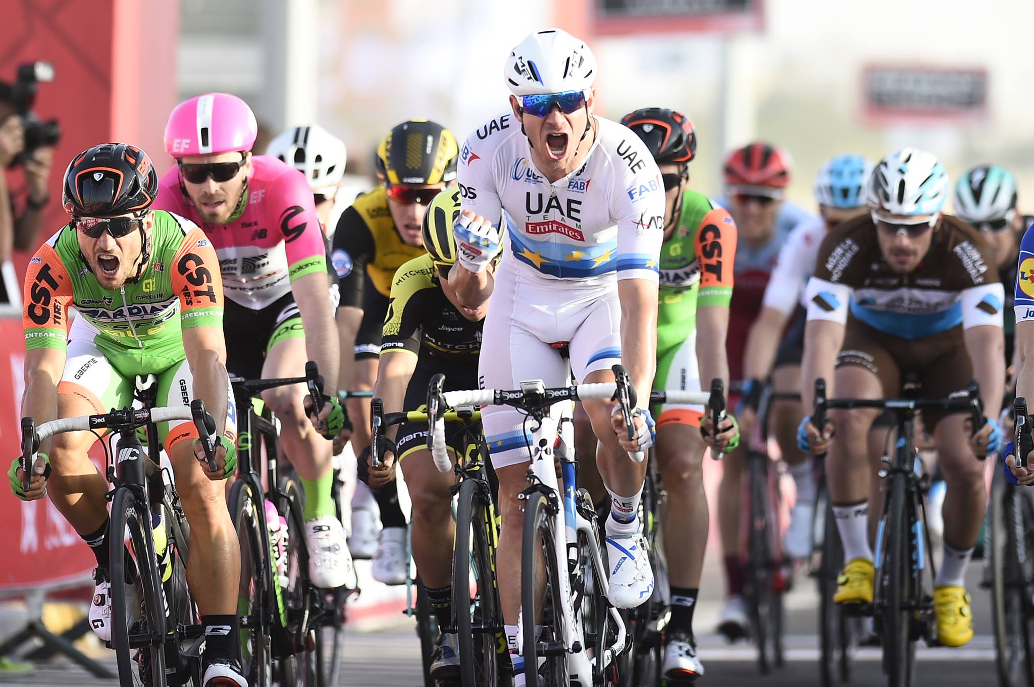 Alexander Kristoff vince la prima tappa dell'Abu Dhabi Tour 2018