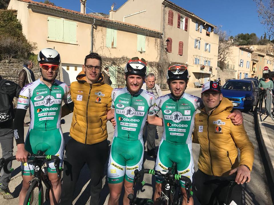 Festa per Filippo Tagliani e la Delio Gallina al GP de Puyloubier/Sainte Victorie