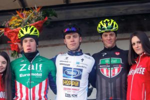Il podio del Gp De Nardi 2018 vinto da Moreno Marchetti