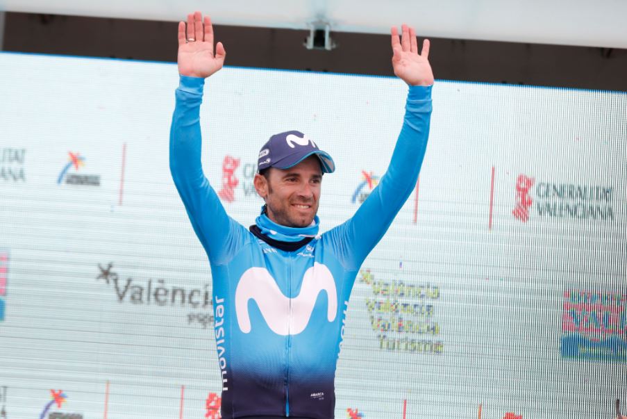 Alejandro Valverde vincitore della seconda tapap della Volta Valenciana 2018