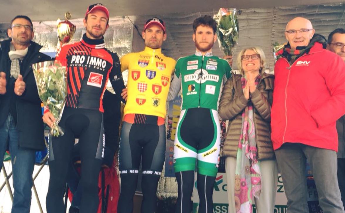 Il podio della terza tappa della Boucles du Haut-Var