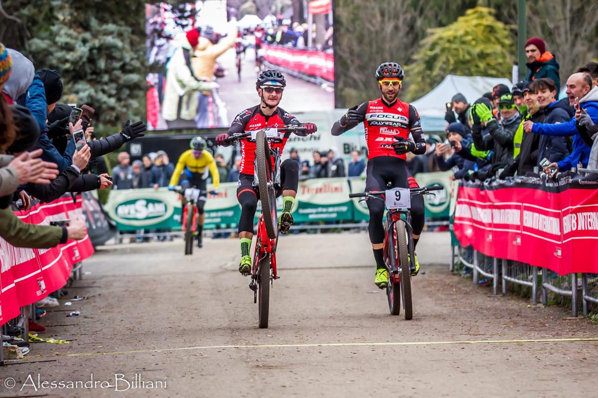 L'arrivo di Bertolini e Tiberi alla Verona MTB International 2018
