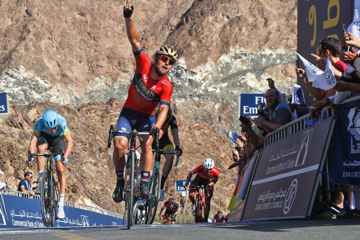 Sonny Colbrelli vince la quarta tappa del Dubai Tour 2018