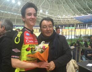 Mattia Pinazzi col presidente Giancarlo Otelli