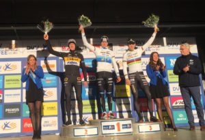 Il podio finale del DVV Trofee 2017-2018