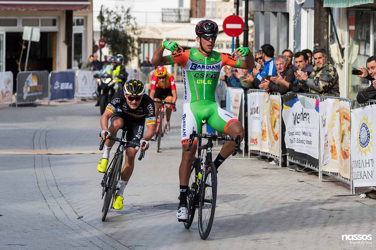 Mirco Maestri vince la prima tappa dell'International Tour of Rhodes