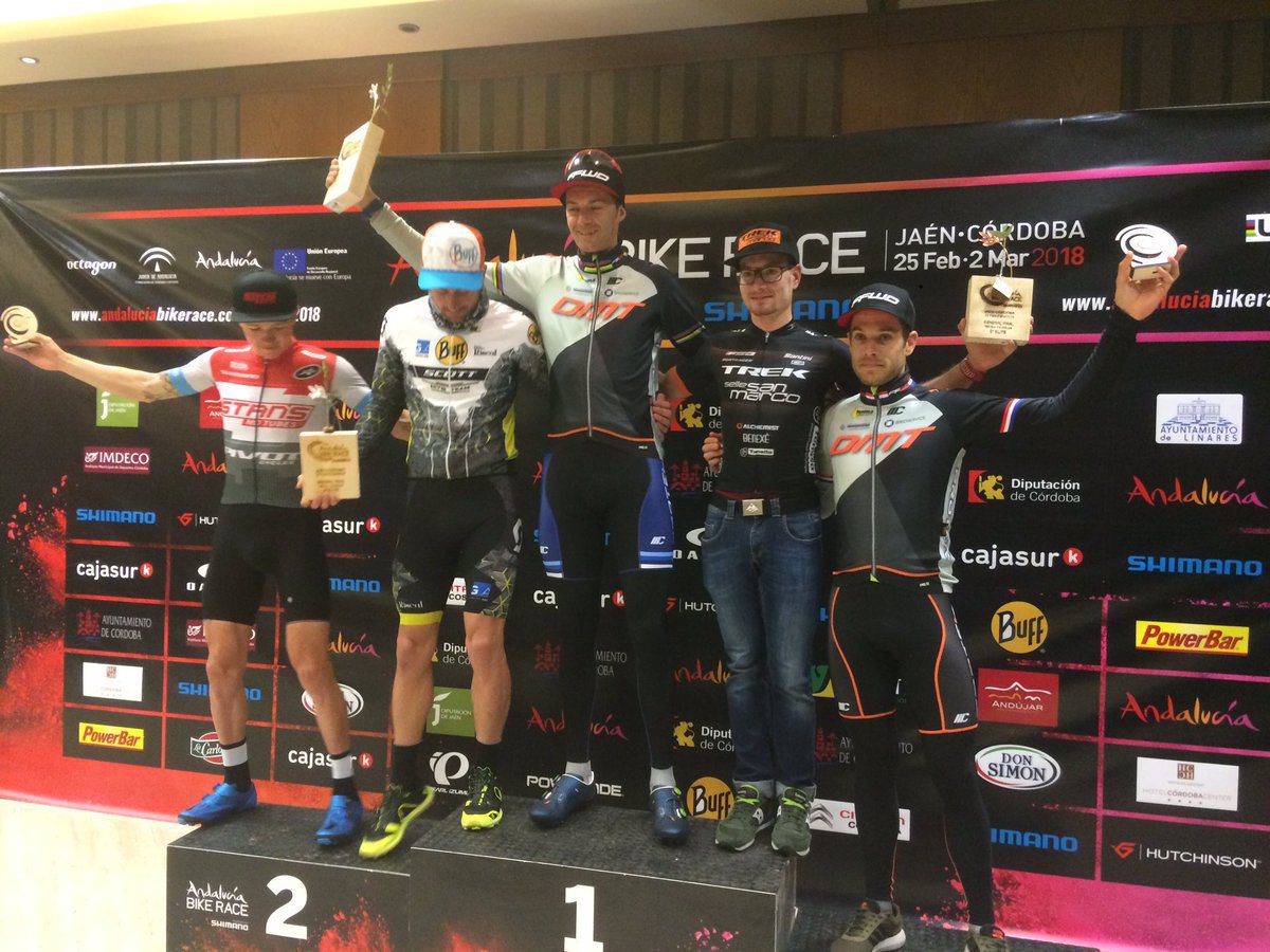 Podio finale Andalucia Bike Race 2018