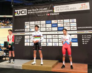 Filippo Ganna campione del mondo dell'Inseguimento 2018 ad Apeldoorn