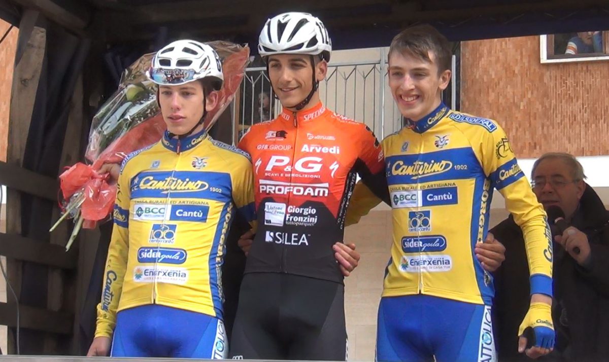 Il podio della Piccola San Geo 2018