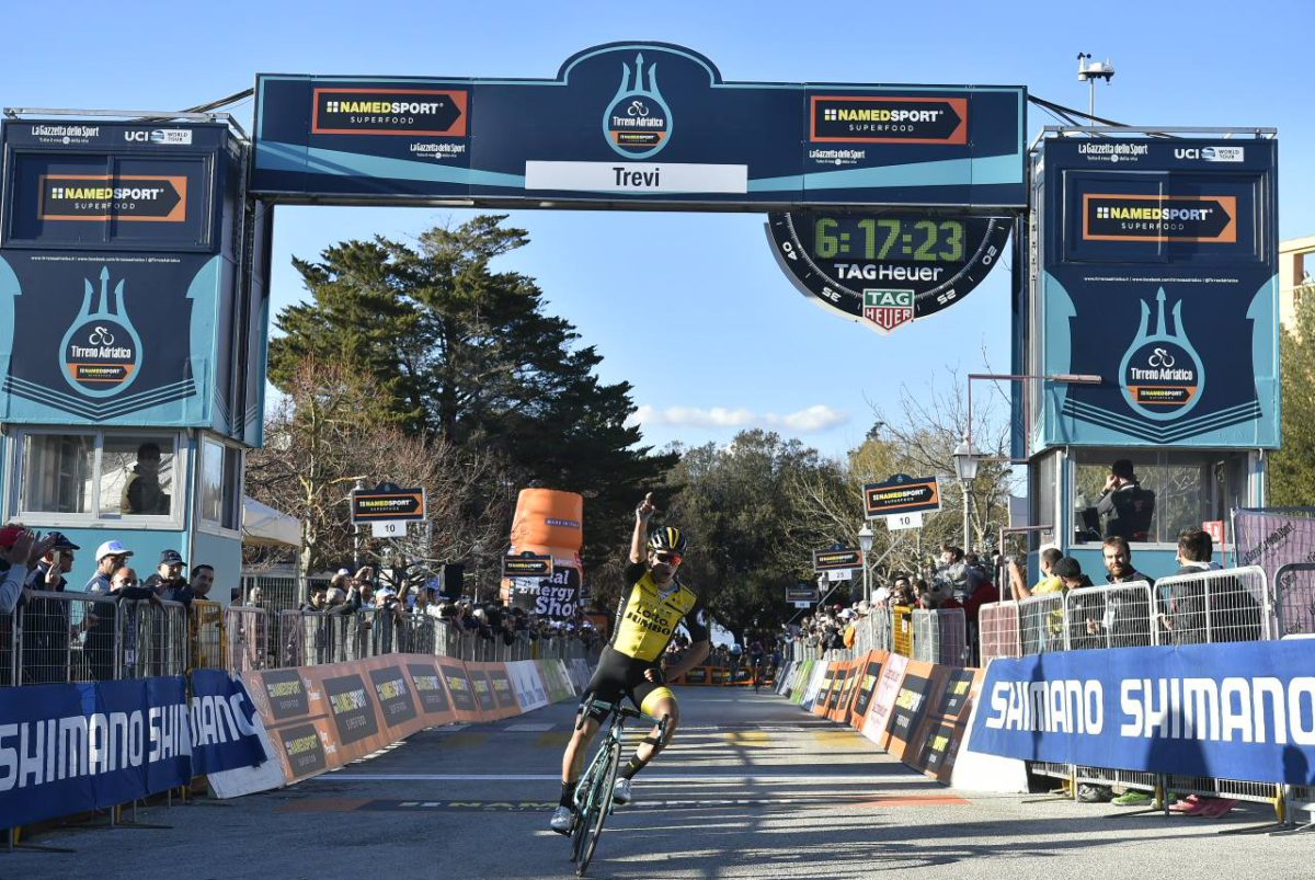 Primoz Roglic vince la terza tappa della Tirreno-Adriatico 2018