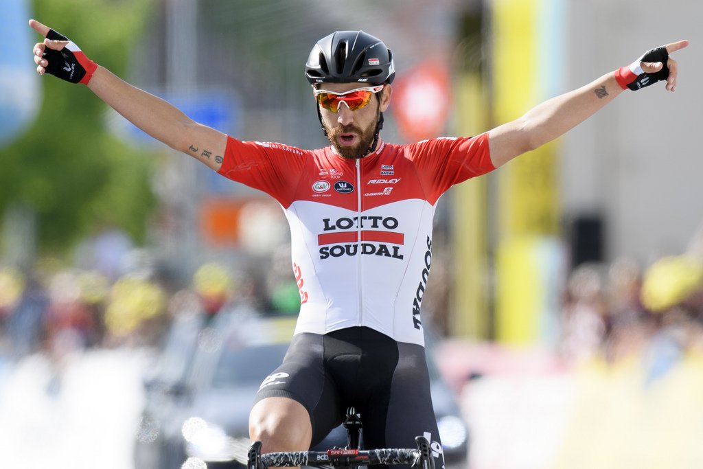 Thomas De Gendt vincitore della seconda tappa del Tour de Romandie 2018