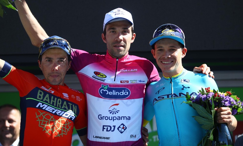 Il podio finale del Tour of the Alps 2018