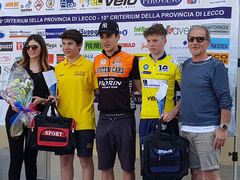 Il podio Esordienti 2° anno di Molteno