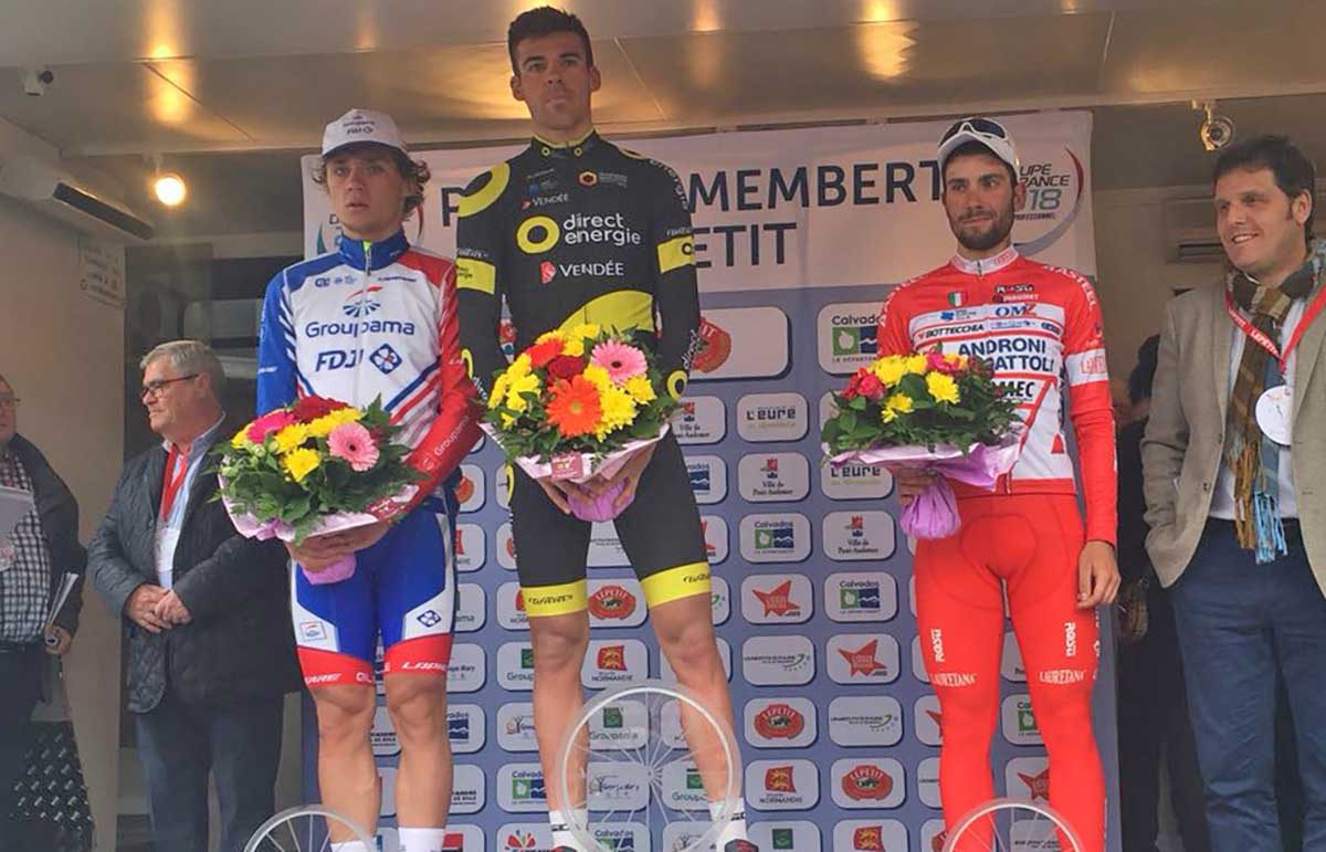Il podio della Paris-Camembert